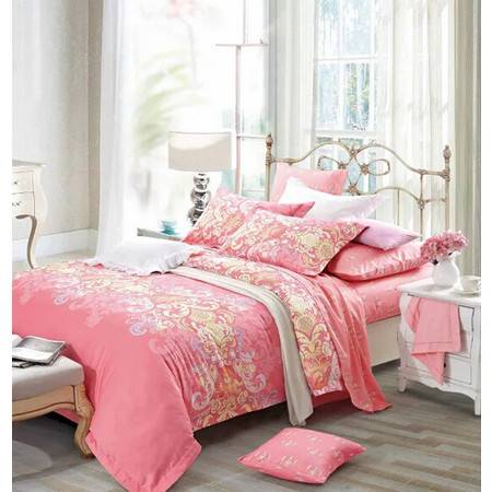 華智家紡 正品高檔長(zhǎng)絨棉四件套歐式床上用品 純棉床單被套 米蘭之約